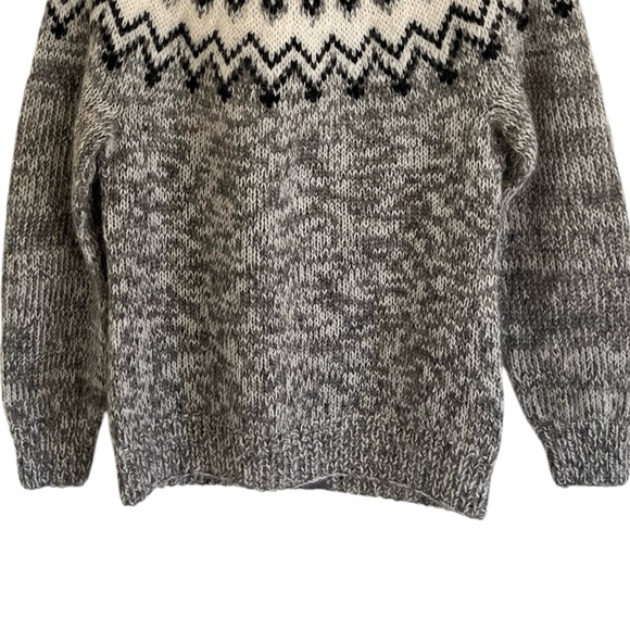Icewear Hulda Gray Icelandic Wool Sweater With Zipper Cardigan NWT Large - Picture 6 of 10
